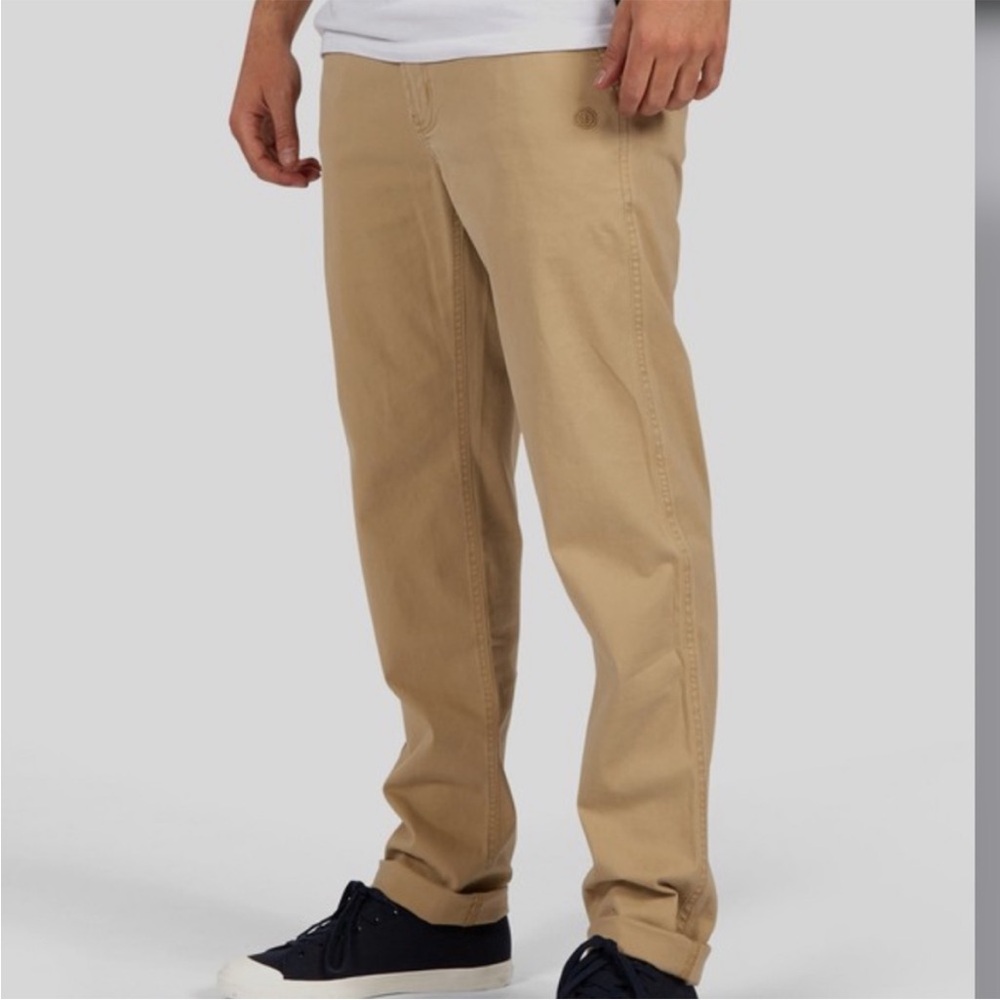 Element 36 Pants Howland Classic Work Chino Trousers in Khaki Skateboarding NWT